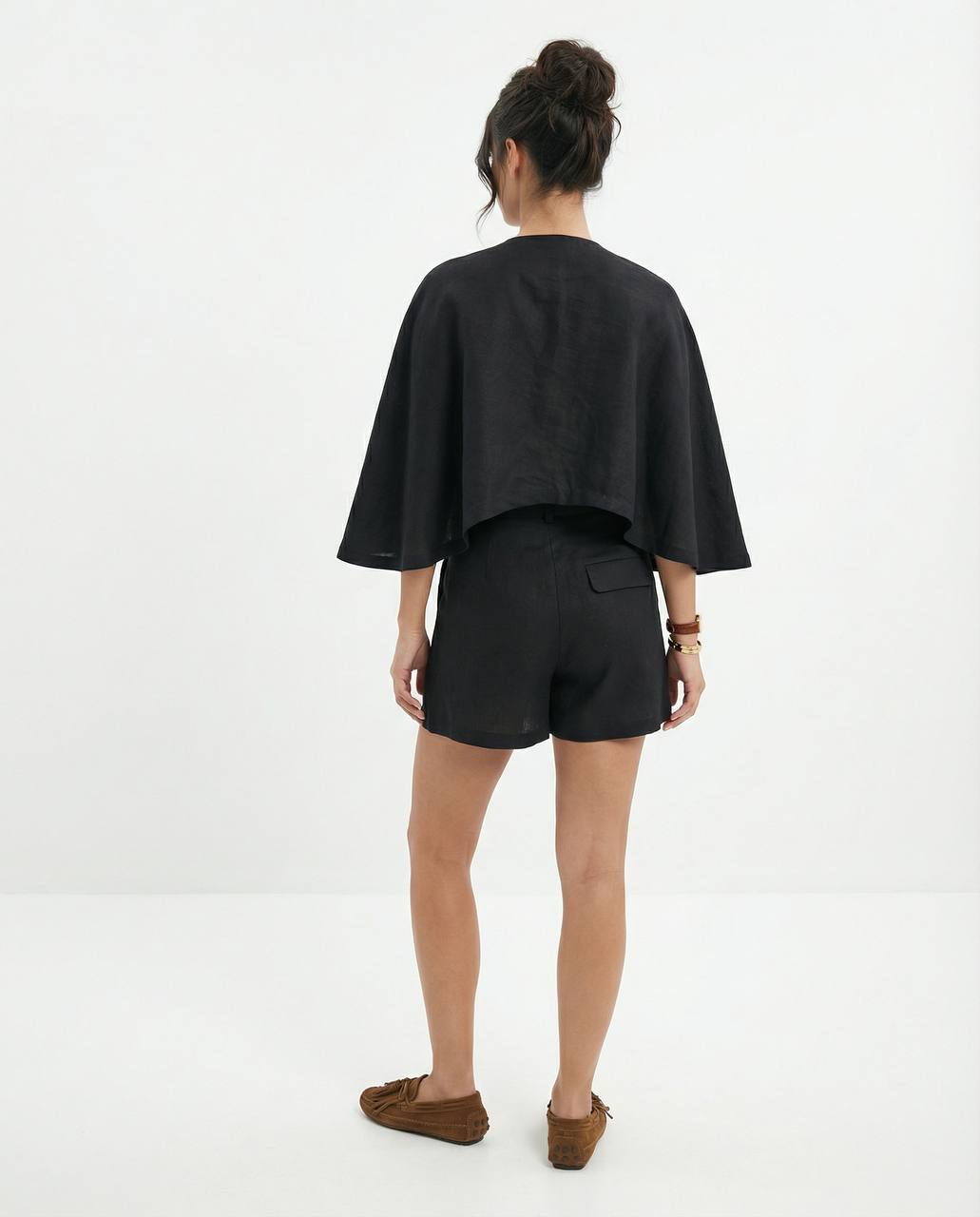 The Black Linen Duo Set