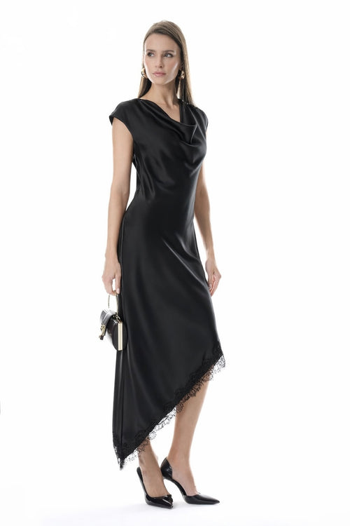 Lace Satin Dress